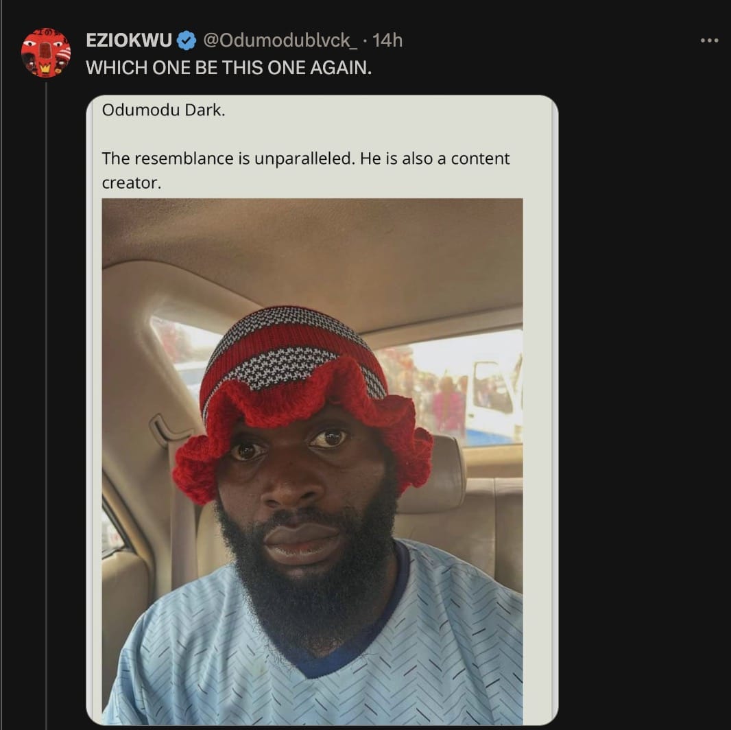 Odumodublvck reacts to trending photo of his lookalike